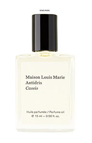 Perfume oil bottle labeled Antidris Cassis