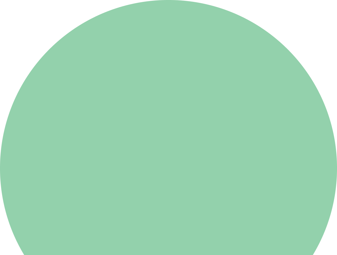 Solid light green circular shape
