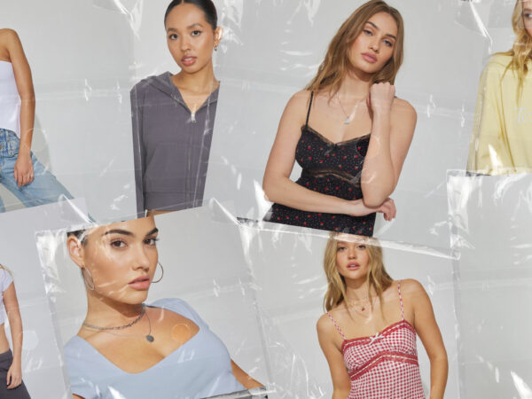 Collage of women modeling various casual outfits