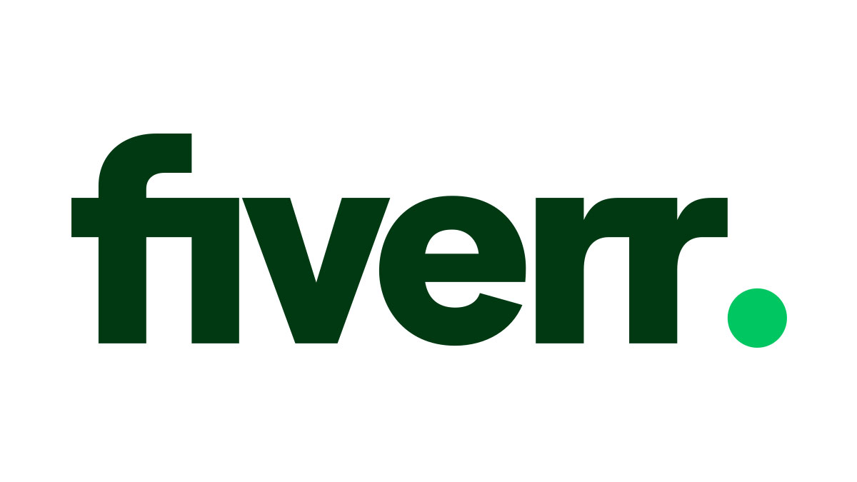 fiverr logo with green dot