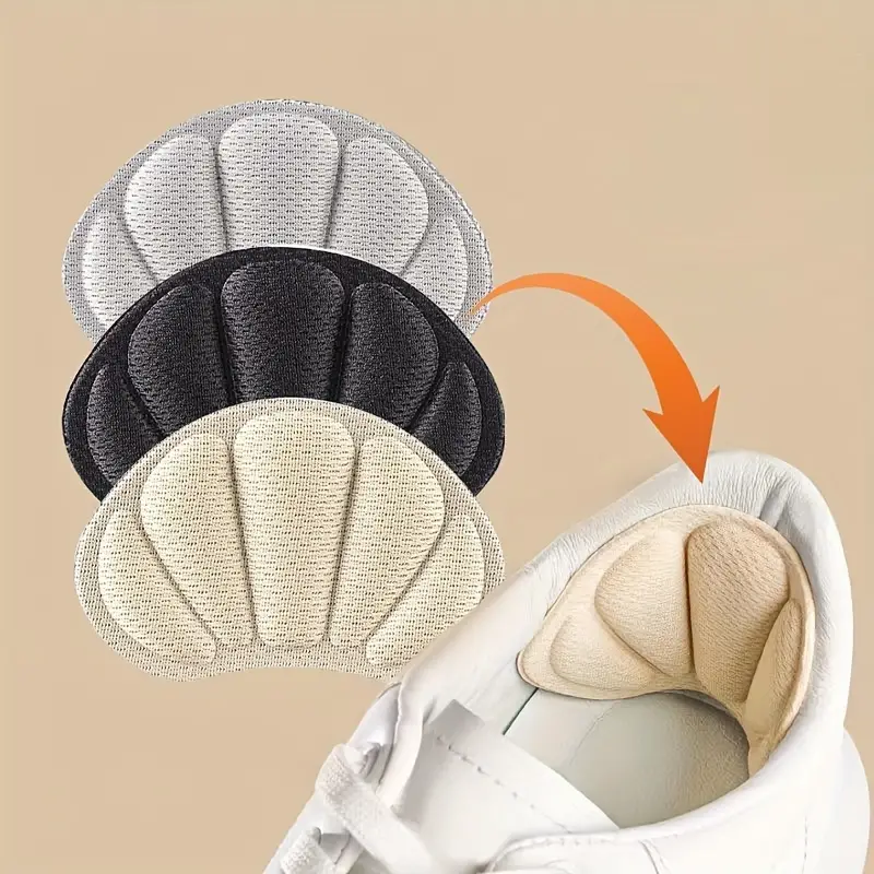 Heel collar pads for shoes in three colors