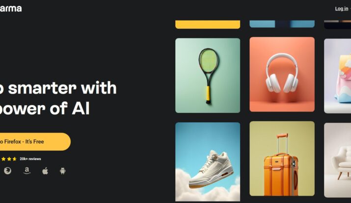 E-commerce site promoting AI-powered smarter shopping