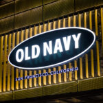 Illuminated Old Navy store sign in San Francisco