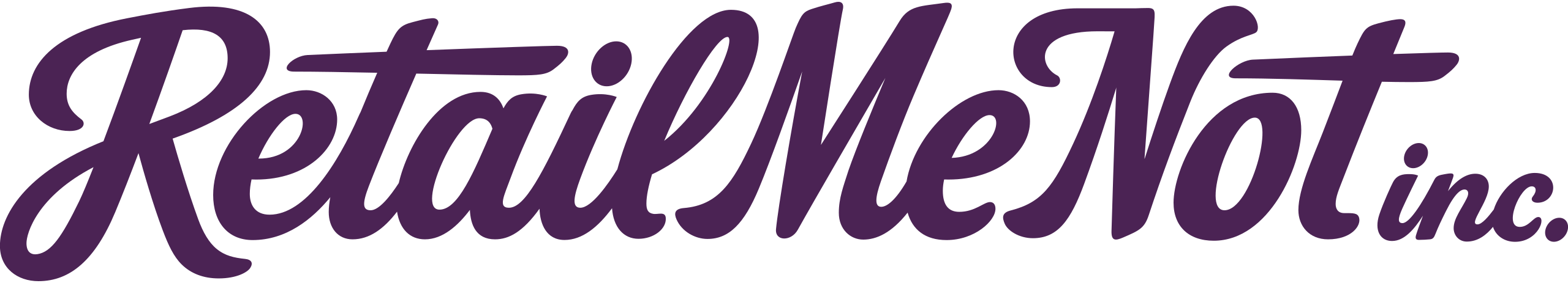 RetailMeNot Inc. logo in purple script