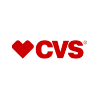 Red CVS logo with a heart symbol to the left of the letters CVS