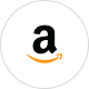 Amazon logo with a black letter 'a' and an orange smile-shaped arrow underneath