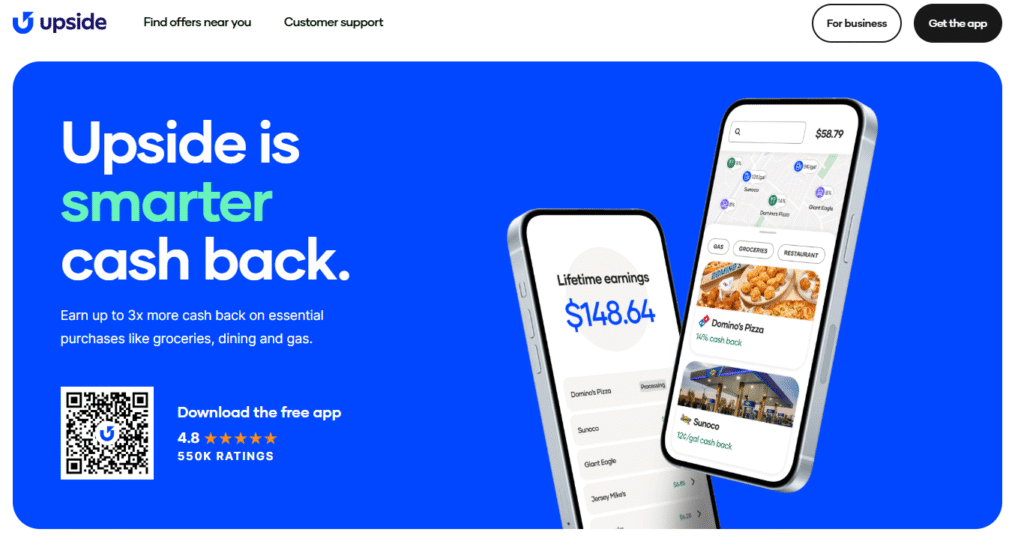 Upside - The Gas Station Cashback Leader