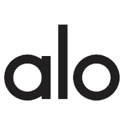 Black lowercase letters forming the word 'alo' on a white background
